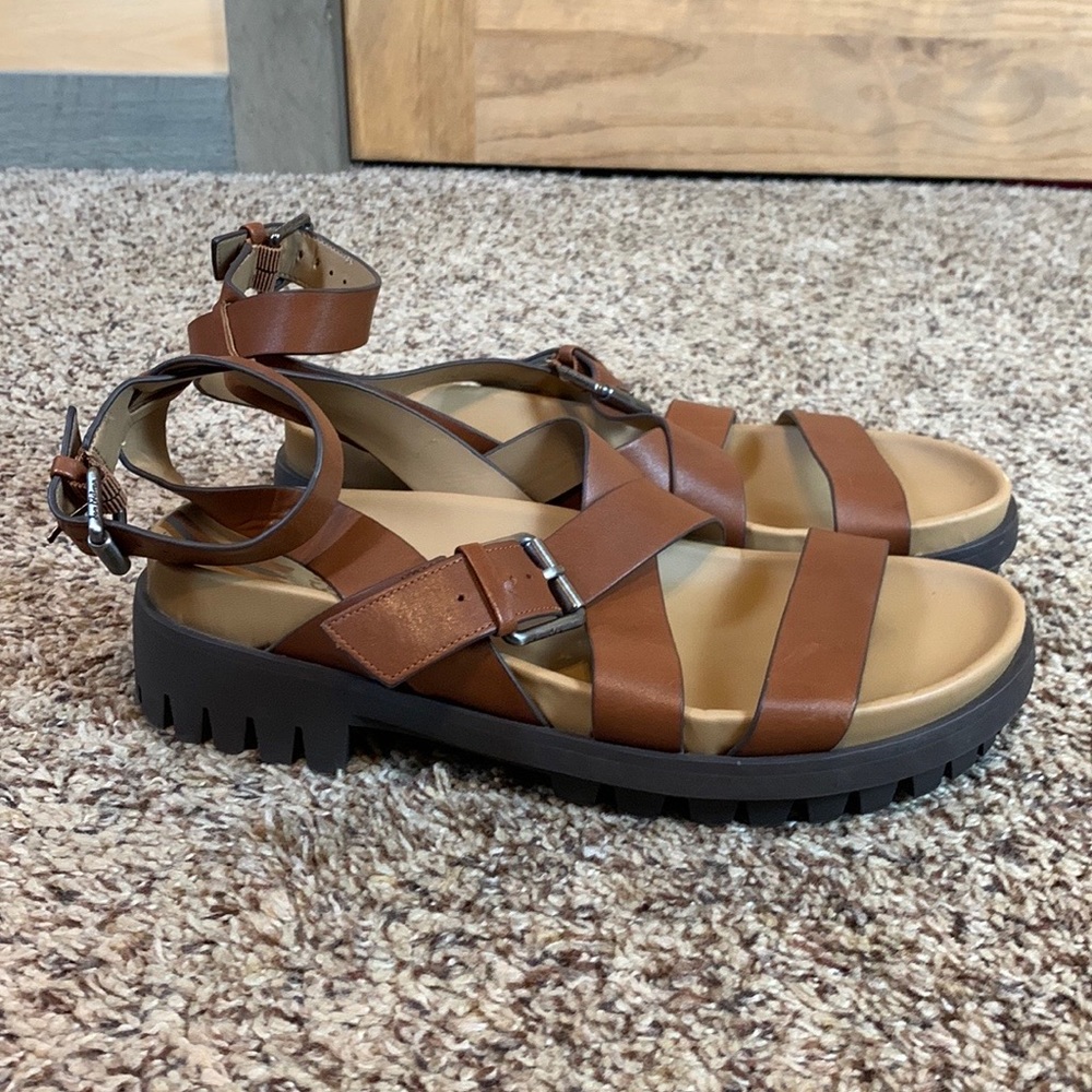 Sam Edelman Brown Strappy Sandals - Picture 5 of 11